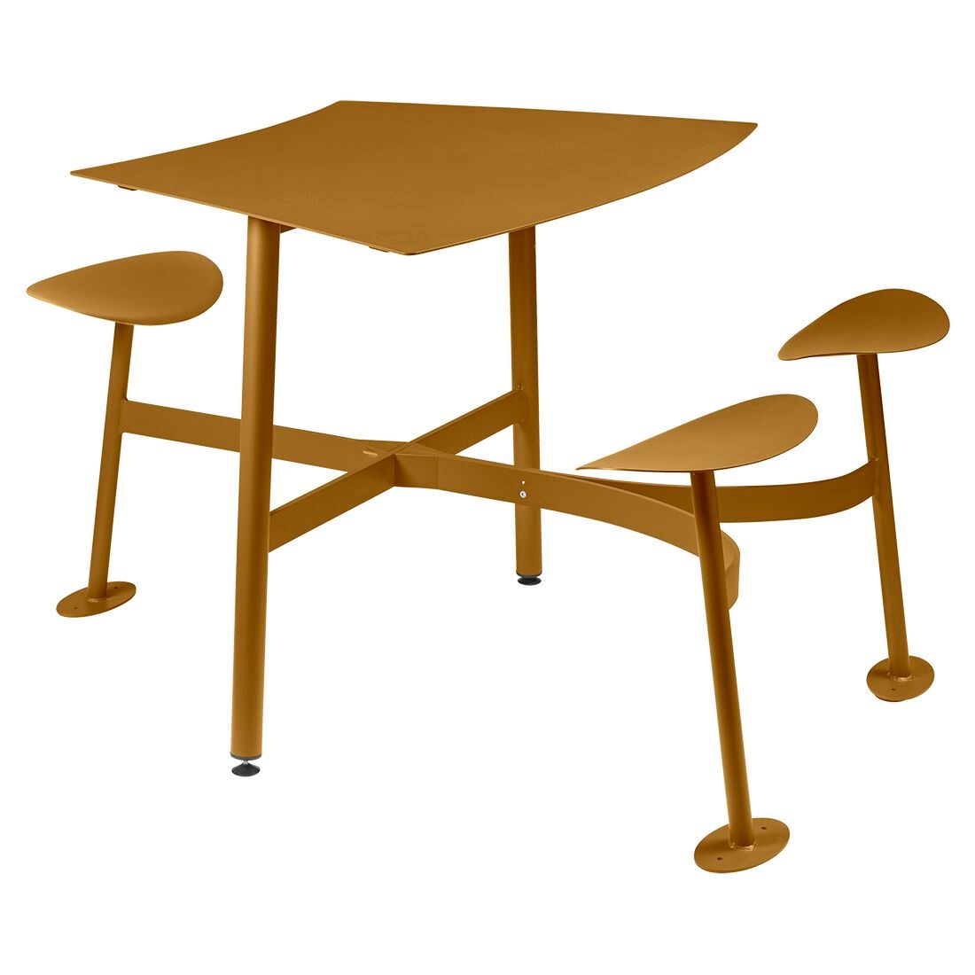 3-местный квадратный модульный стол со встроенными сиденьями Fermob Bolder ARCH-00089159 - Вид №31