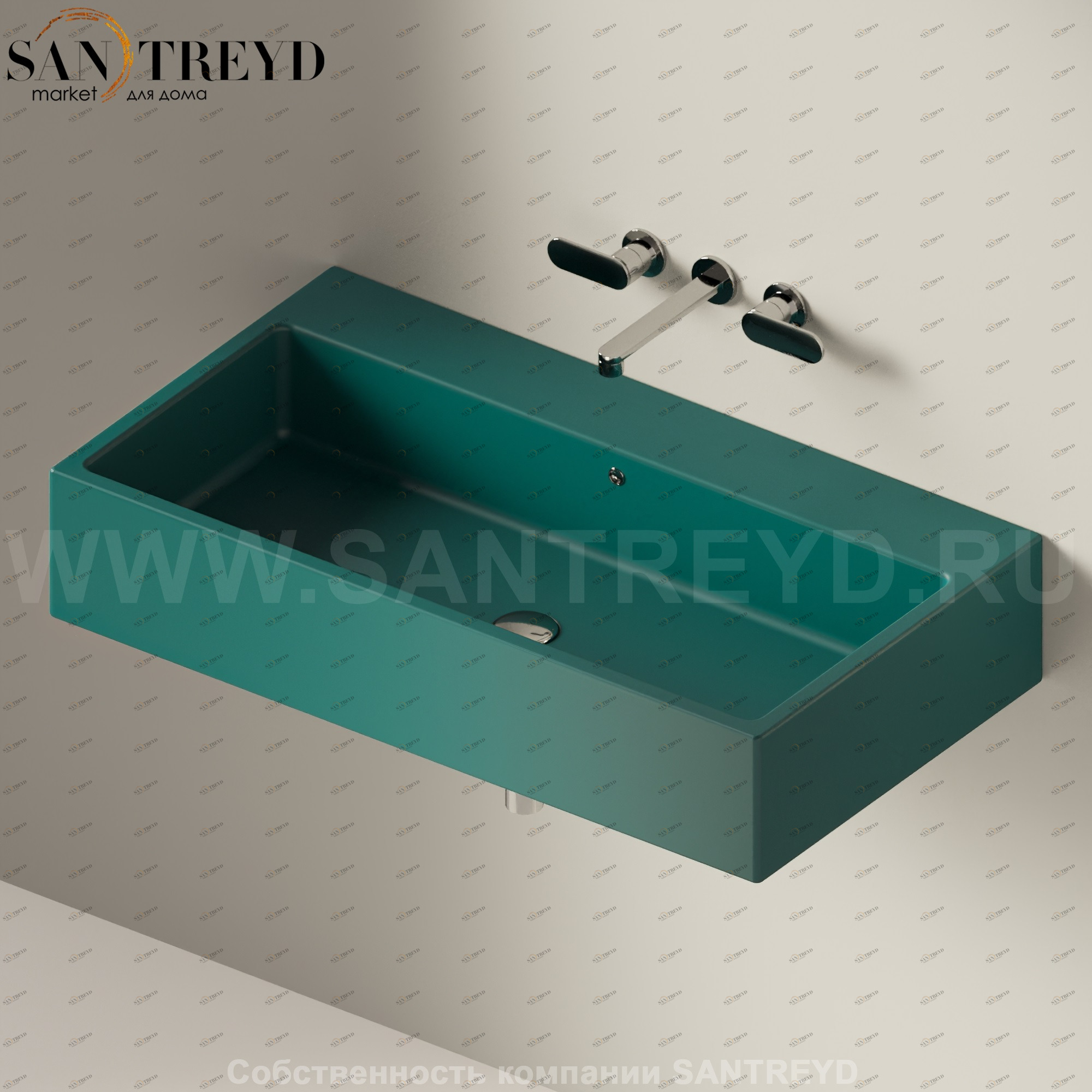 5051.5020 Подвесная раковина настенная прямоугольная Ceramica Flaminia Acquagrande