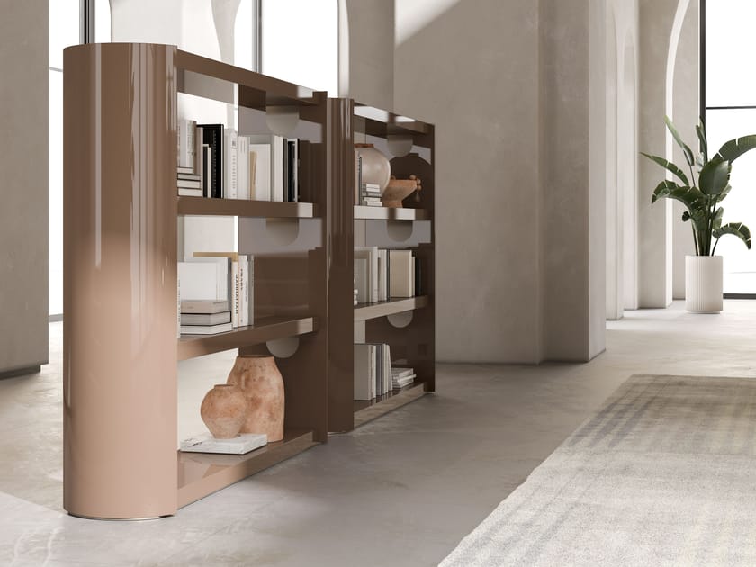 Отдельно стоящий книжный шкаф из лакированного дерева CPRN HOMOOD Shapes ARCH-00128601