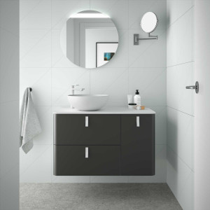 24625 SALGAR Мебель для умывальника UNIIQ 1200 правая MATT ANTHRACITE 1194 x 540 x 450 мм Матовый антрацит