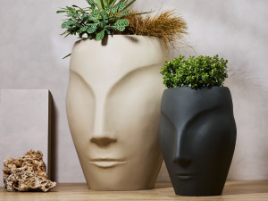 Перерабатываемый двухкомпонентный садовый горшок из смолы