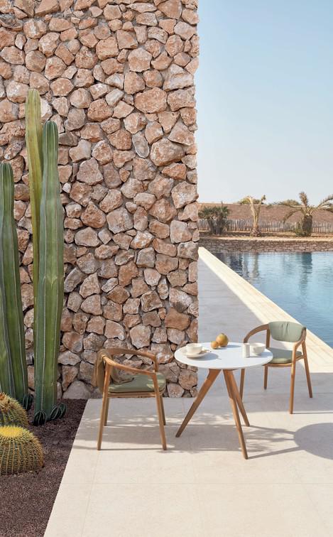 MNST969 Обеденный стол teak 264см x 118см Manutti Torsa - Вид №2