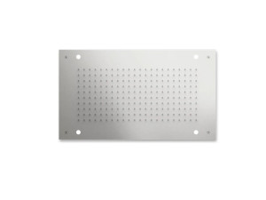 Прямоугольная потолочная душевая головка из нержавеющей стали с хромотерапией