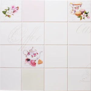 Листовая панель ПВХ Плитка чайная 902x601x0.5 мм 0.54 м²