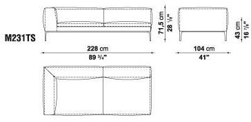 B&B Italia Секционный угловой диван в коже Michel sun-id-1423075 - Вид №26