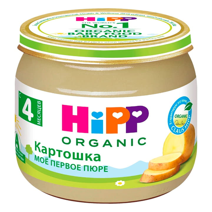 Пюре Картошка с 4 месяцев мое первое пюре HiPP 80 г Santreyd 15704 - Вид №1