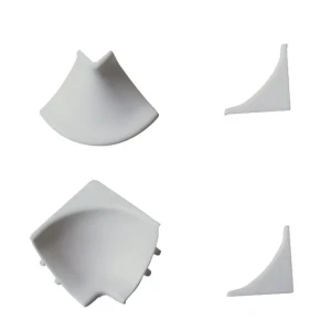 Комплект аксессуаров для монтажа ПВХ-плинтусов серого цвета 89428443