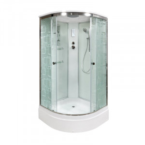 L 902 R с гидромассажем Душевая кабина DETO Серия L
