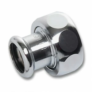 116359G1534 SANHA 16359G пресс-фит., разъемн.соед. плоск.упл.,ВПр-BP,бp.хром 15x3/4 мм