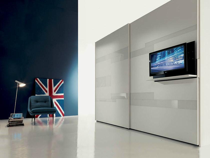 Fimar Лакированный шкаф с раздвижными дверцами и встроенным телевизором sun-id-1379538 - Вид №2