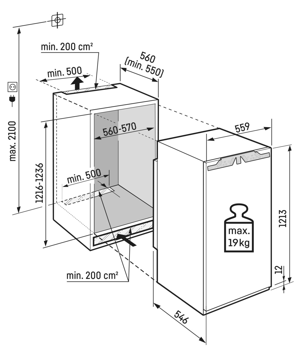 9247391 Встраиваемый холодильник без морозильника  Liebherr IRE 4100 STDN-0052562 - Вид №3