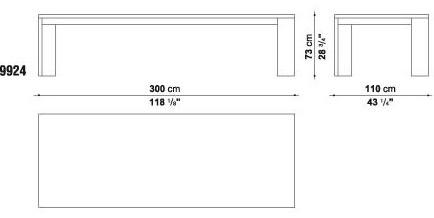 Maxalto Прямоугольный деревянный стол Alceo sun-id-1411638 - Вид №6