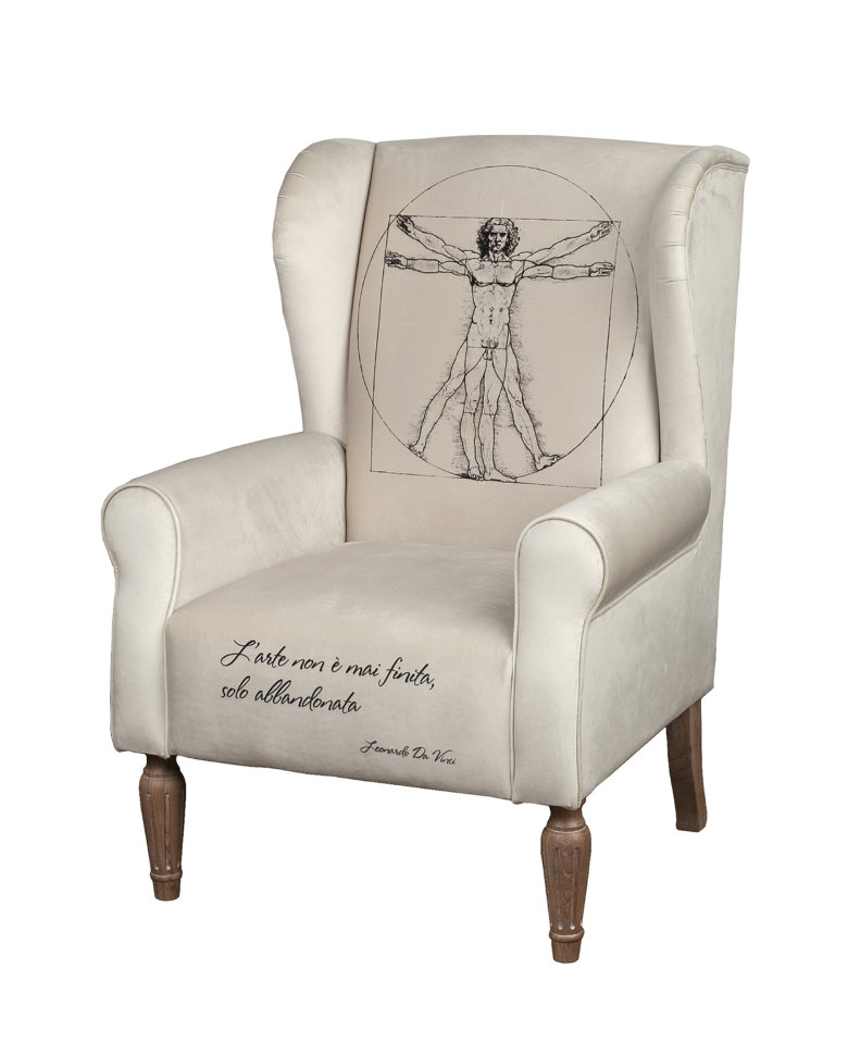 Кресло Vitruvian Man ICON DESIGNE ДИЗАЙНЕРСКИЕ, VITRUVIAN 096833 Бежевый  - Вид №1