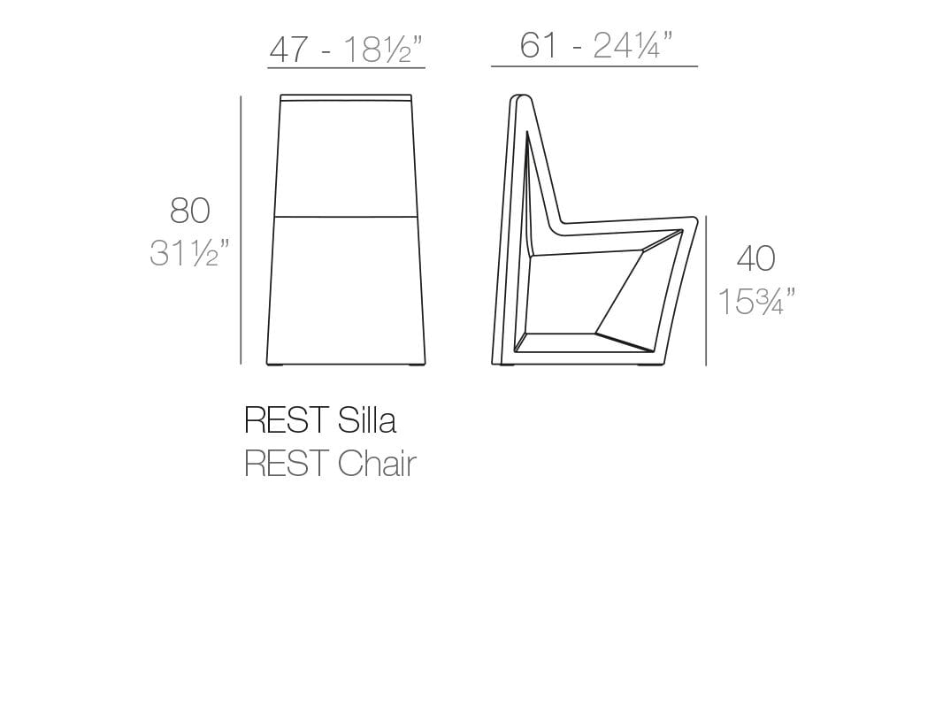 Садовый стул Vondom Rest ARCH-00060406 - Вид №7