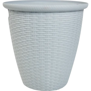 Кашпо для цветов Ingreen Rattan ø32.8 см v20 л пластик серый