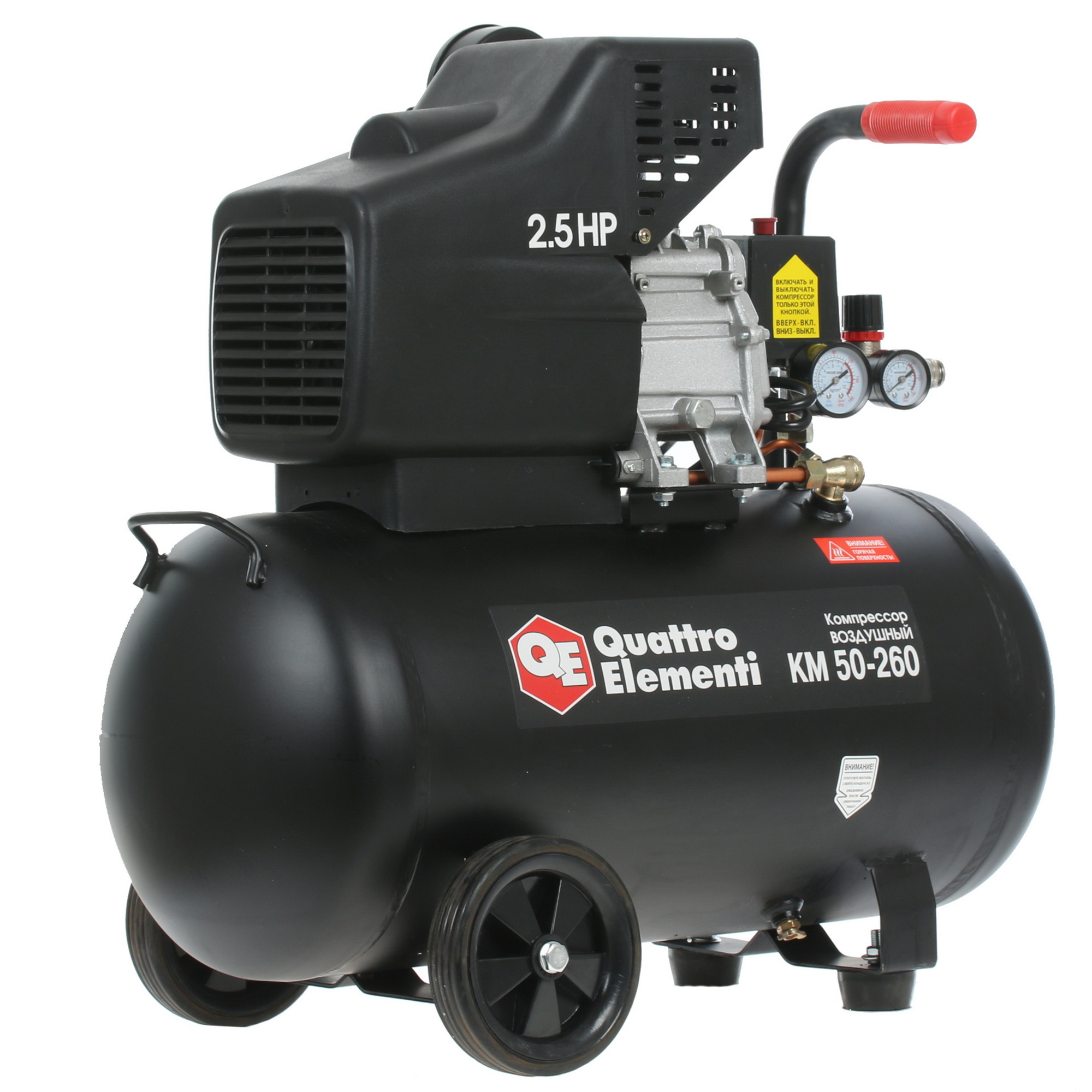 Компрессор поршневой масляный Quattro Elementi KM 50-260 248-498 1167350 STDN-0110382 - Вид №2