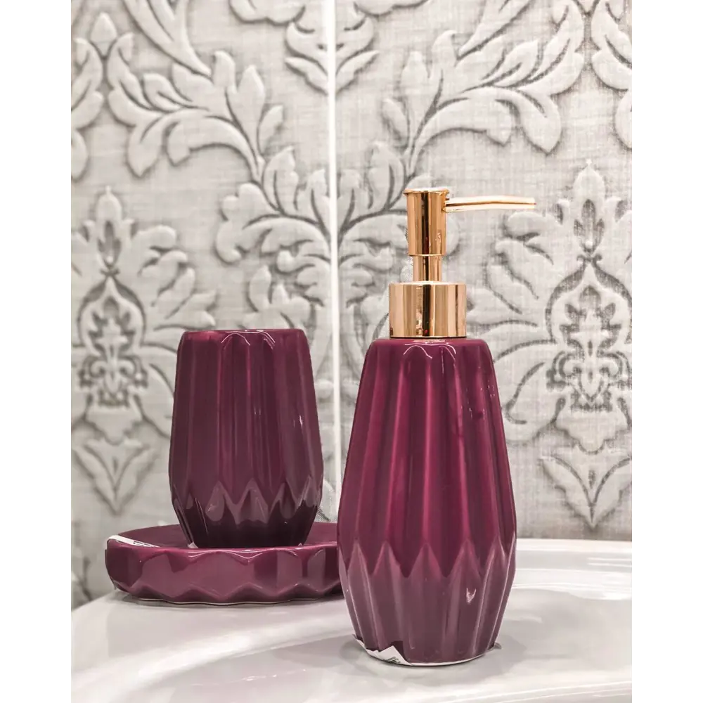 Мыльница Purple керамика цвет фиолетовый PROFFI HOME STLM-2109493 - Вид №2