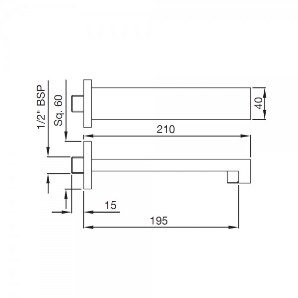 SPT-GRF-45429 Излив для ванны Artize Le Blanc Графит  - Вид №1