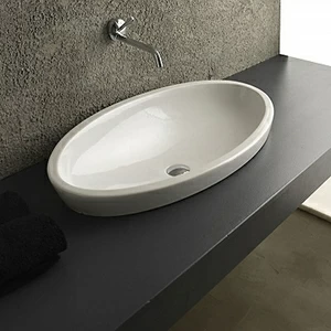SF08044001 Накладная раковина под столешницу  овальная Disegno Ceramica
