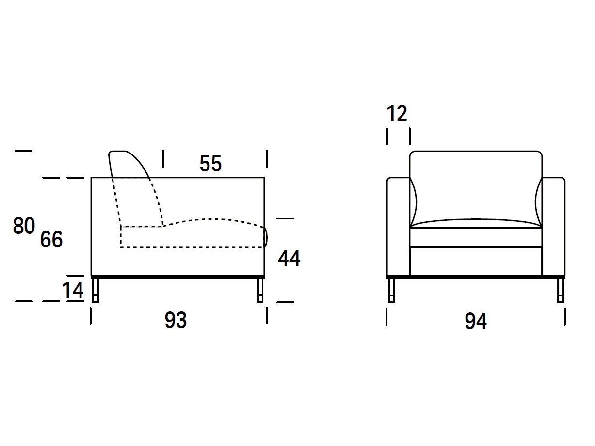 Тканевое кресло с подлокотниками Felis Softliving ARCH-00042114 - Вид №2