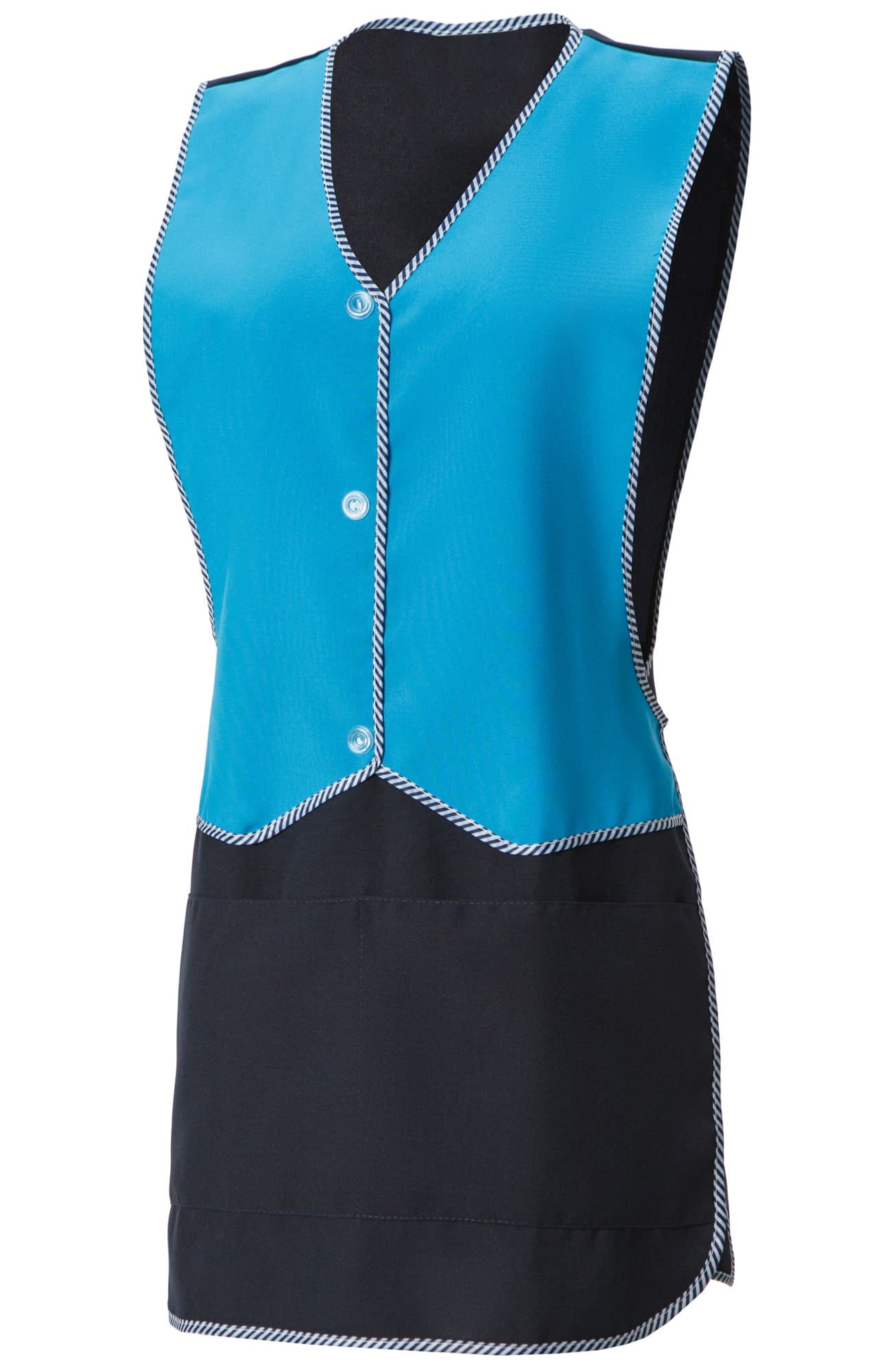 66211 Фартук-жилетка сине-голубой  Врач  размер 56-62 Спецодежда 