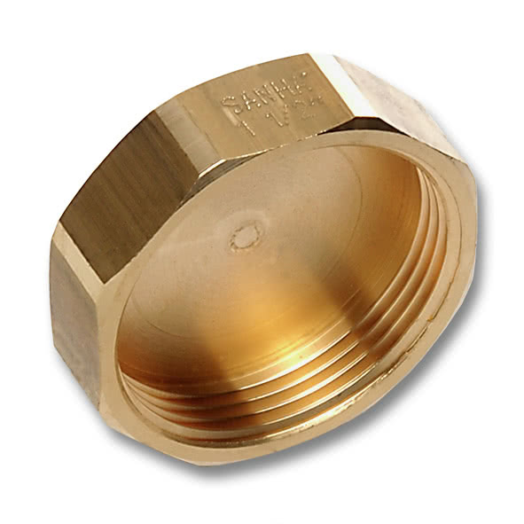 276134R SANHA 761 соед.для шлангов, латунь, заглушка 3/4 мм  - Вид №1