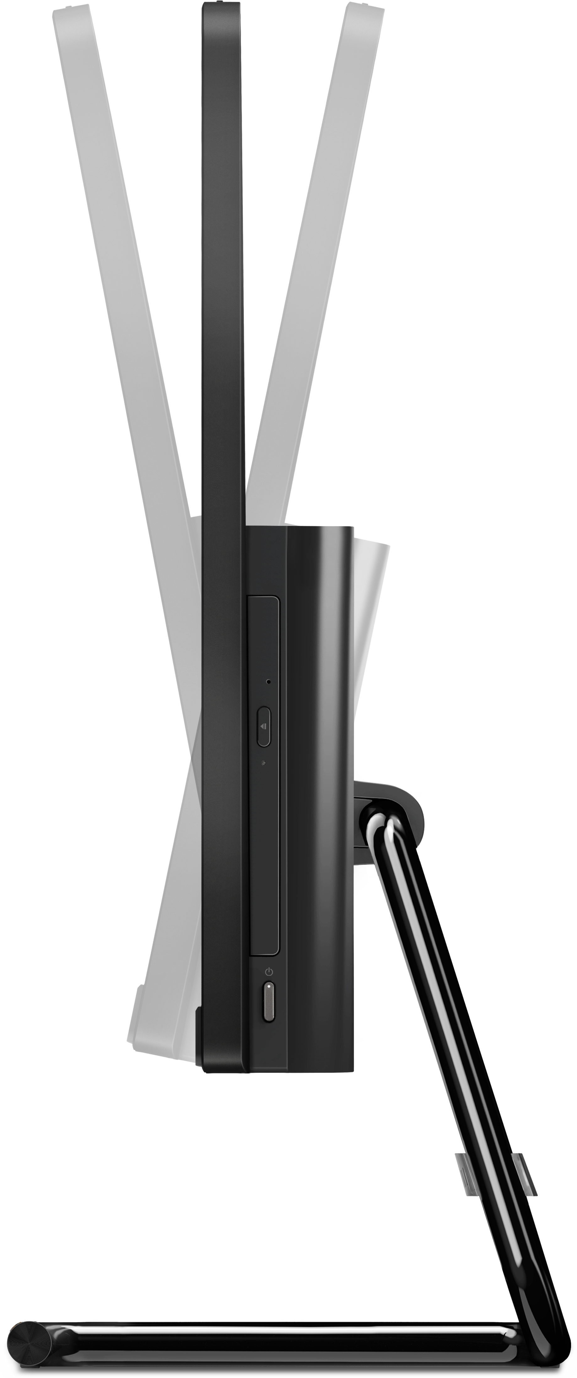 F0EY009VRK ideacentre aio aio 3 27imb05 27"(1920x1080)/intel core i7 10700t(2ghz)/16384mb/1000+512ssdgb/dvdrw/ext:amd radeon r625(2048mb)/bt/wifi/war 1y/9kg/black/w10 + клавиатура, мышь Lenovo Santreyd  - Вид №11