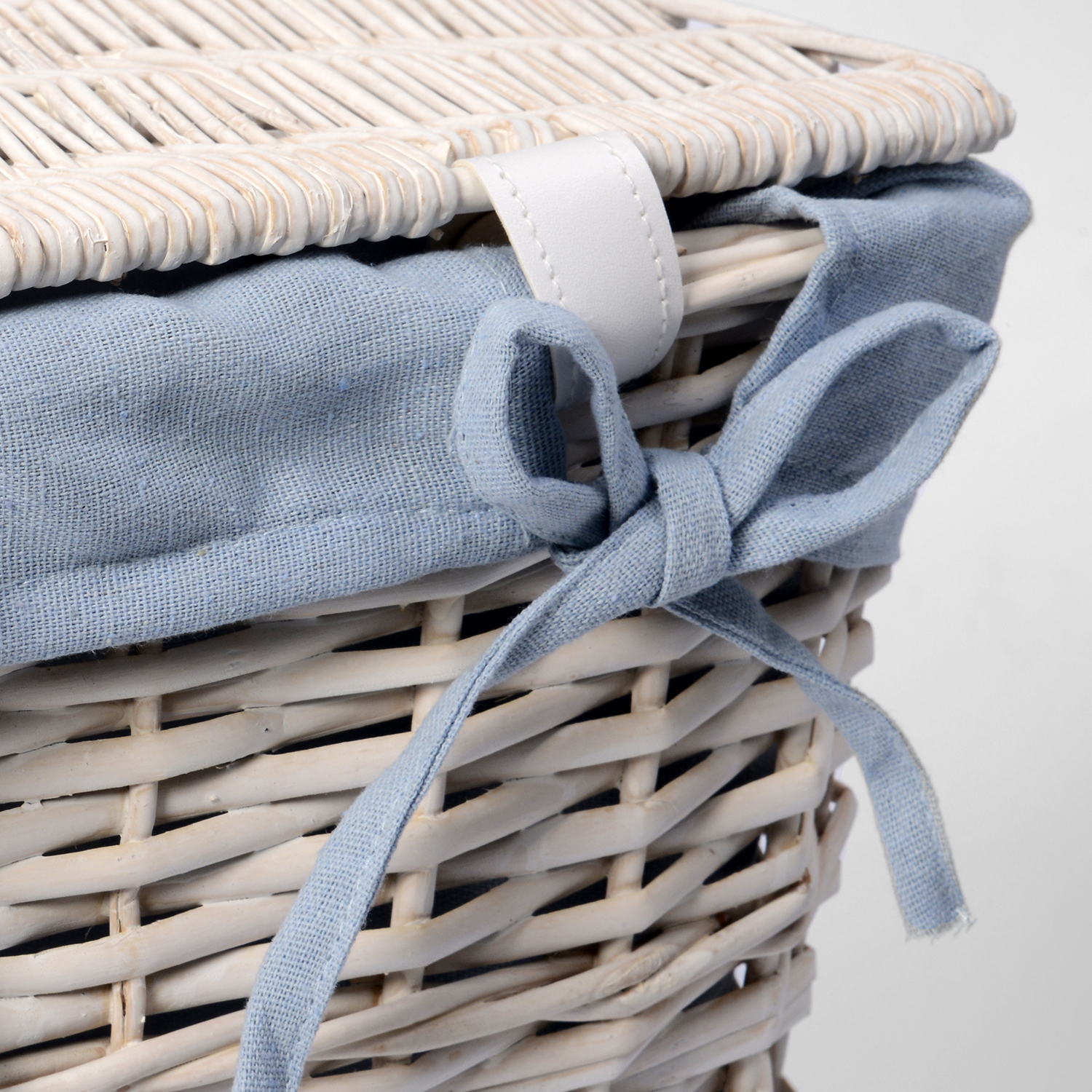 WB-450-L Lippe Плетеная корзина для белья с крышкой WasserKRAFT  - Вид №2