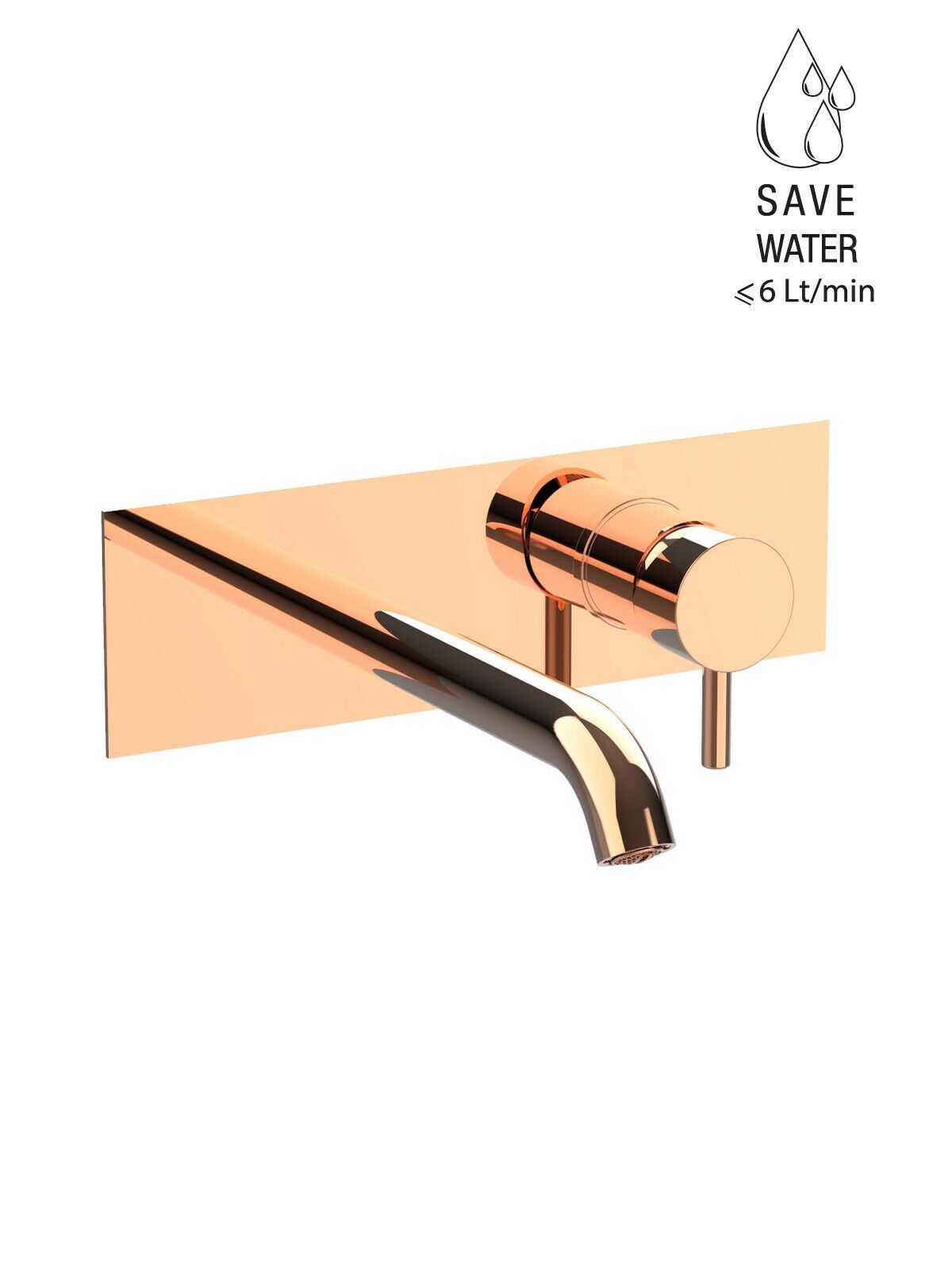 Настенный однорычажный смеситель для раковины с ограничителем расхода Rubinetterie Frattini Pepe XL ARCH-00076573 - Вид №80