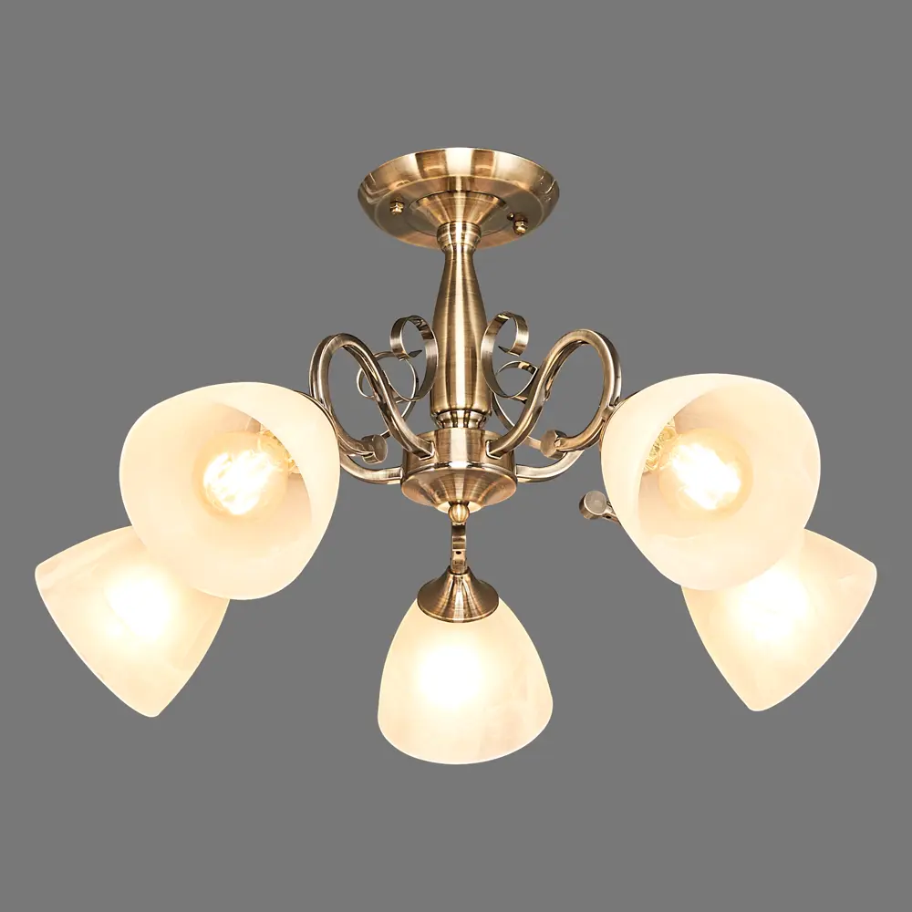 Люстра потолочная «Сигма» КС30072/5С, 5 ламп, 18 м², цвет белый/хром КЛЮЧНИК STLM-2078450 - Вид №2