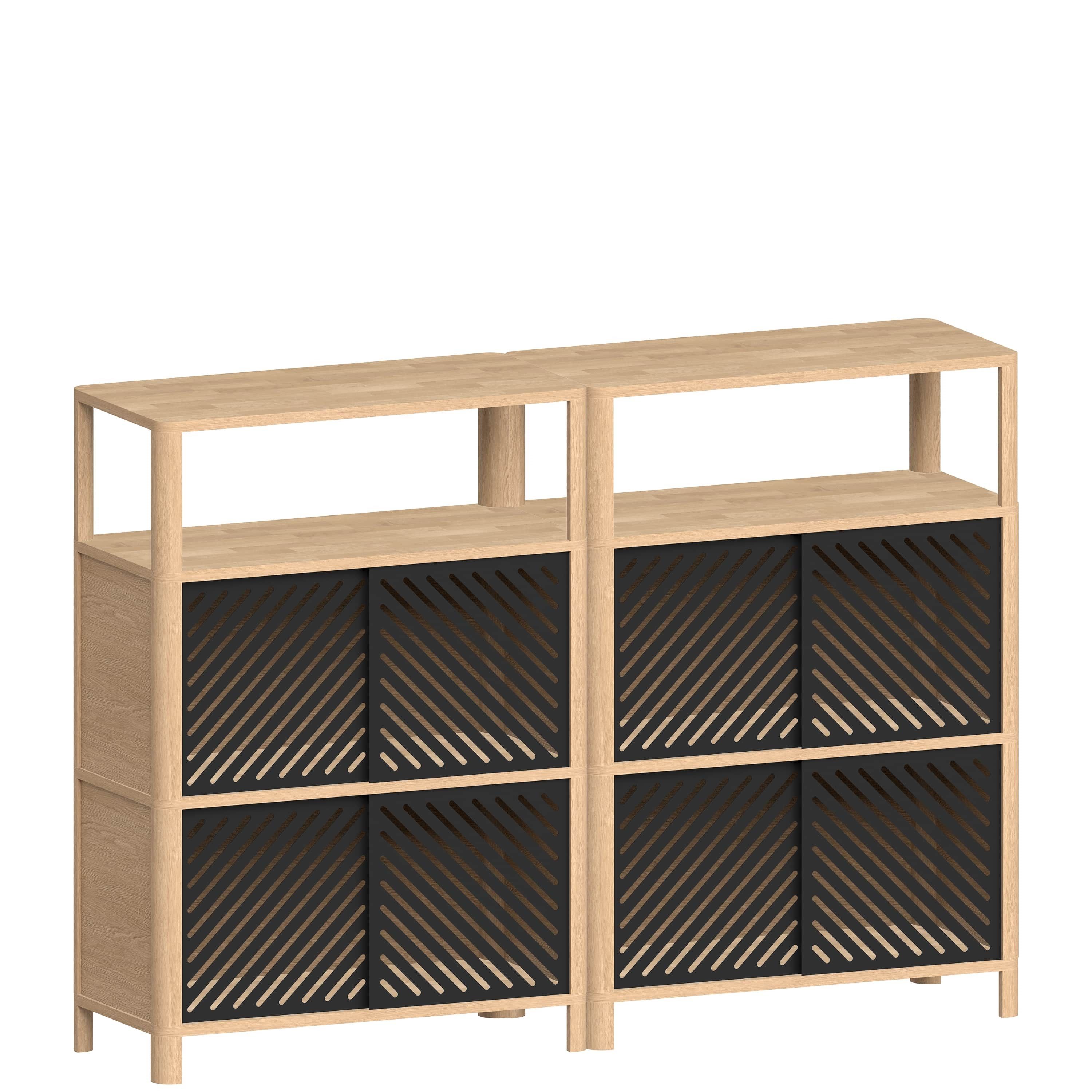 Секционный шкаф из массива дерева с раздвижными дверями Woodendot Cloe ARCH-00109210 - Вид №3