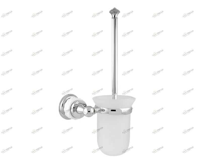 065584.000.01 Подставка для ершика из белого фарфора Золото 24К Mestre 