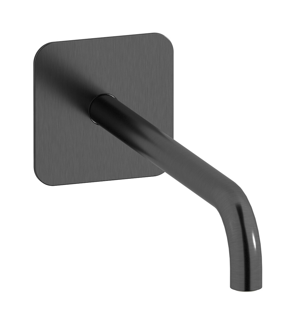 Настенный длинный излив WE ARE IB rx322cs_22 Brushed Black Chrome Reflex