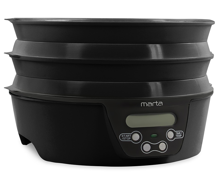 9934667 Сушилка для овощей и фруктов MARTA MT-FD1888A черный STDN-0151120 - Вид №2