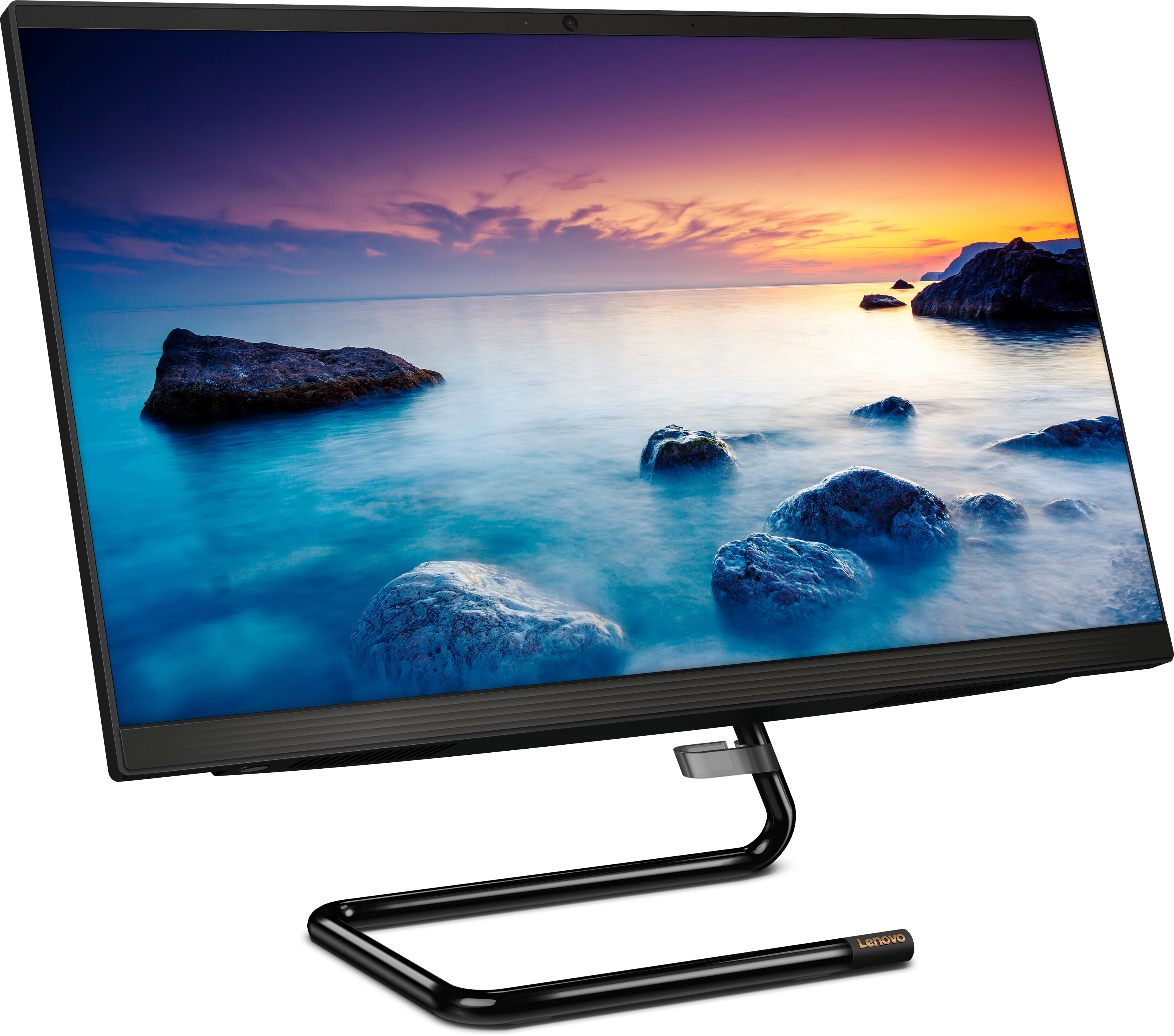 F0EW002ARK ideacentre aio 3 24are05 23.8"(1920x1080)/amd ryzen 3 4300u(2.7ghz)/4096mb/1000+128ssdgb/dvdrw/int:amd radeon/bt/wifi/war 1y/6kg/black/w10 + keyboard, mouse usb Lenovo Santreyd  - Вид №3