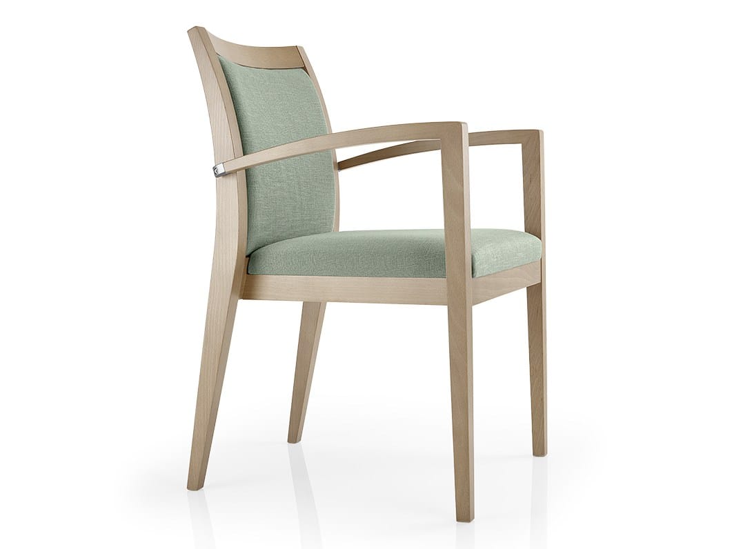 Кожаный штабелируемый стул с подлокотниками More Contract Cassis ARCH-00028098 - Вид №1