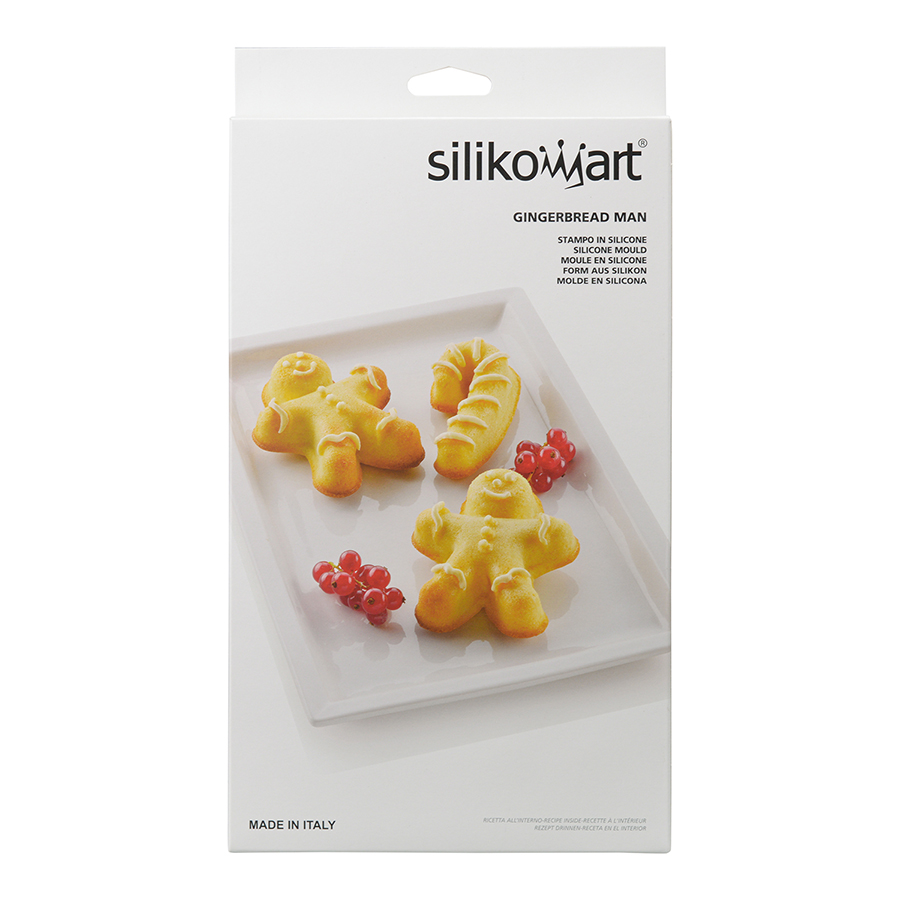 26.106.00.0065 Форма для приготовления печенья ginderbread man, 33,6 х 18 х 2,4 см, силиконовая Silikomart  - Вид №8