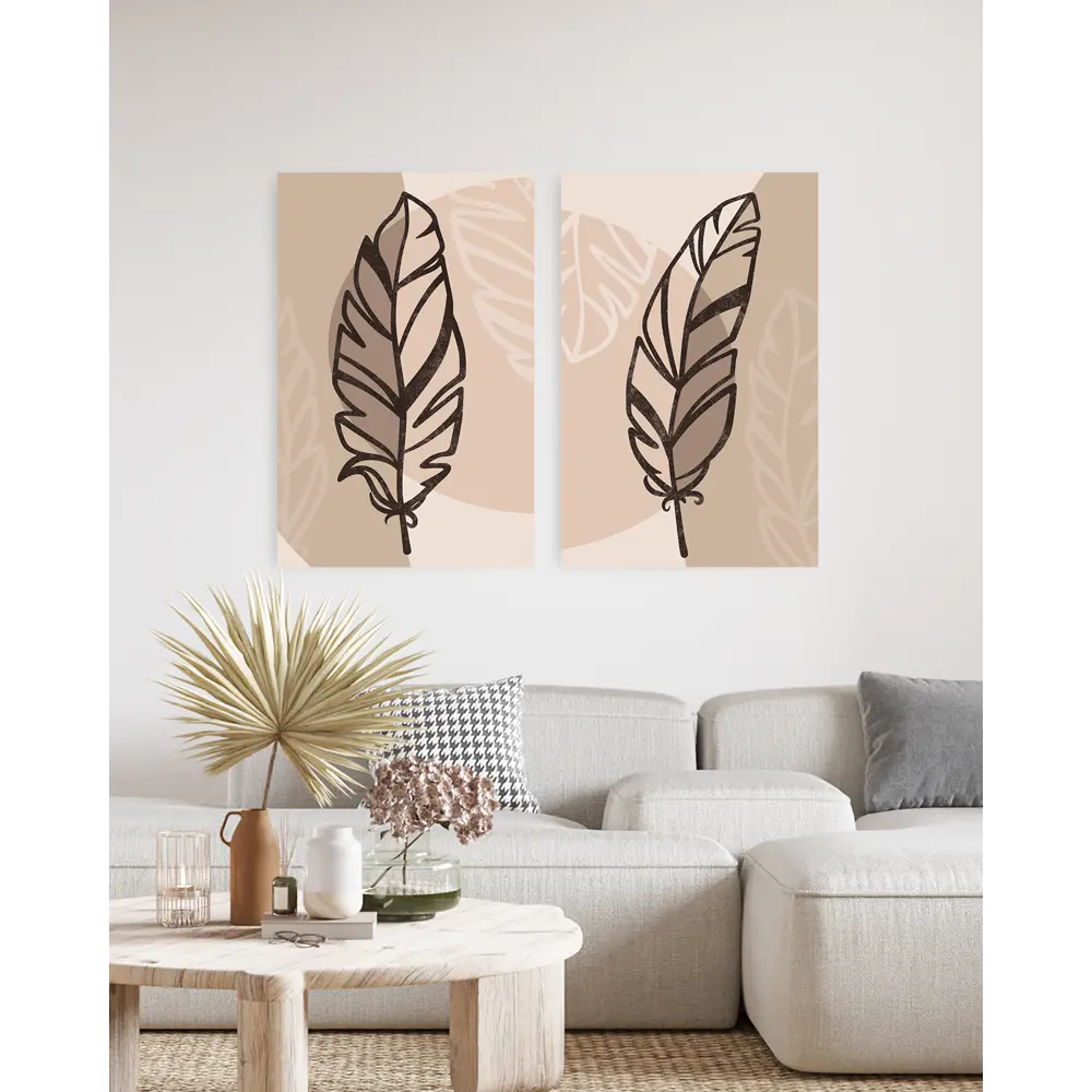 Картина на холсте Перо графика 2 40x60 см Постер-лайн STLM-2087582 - Вид №2