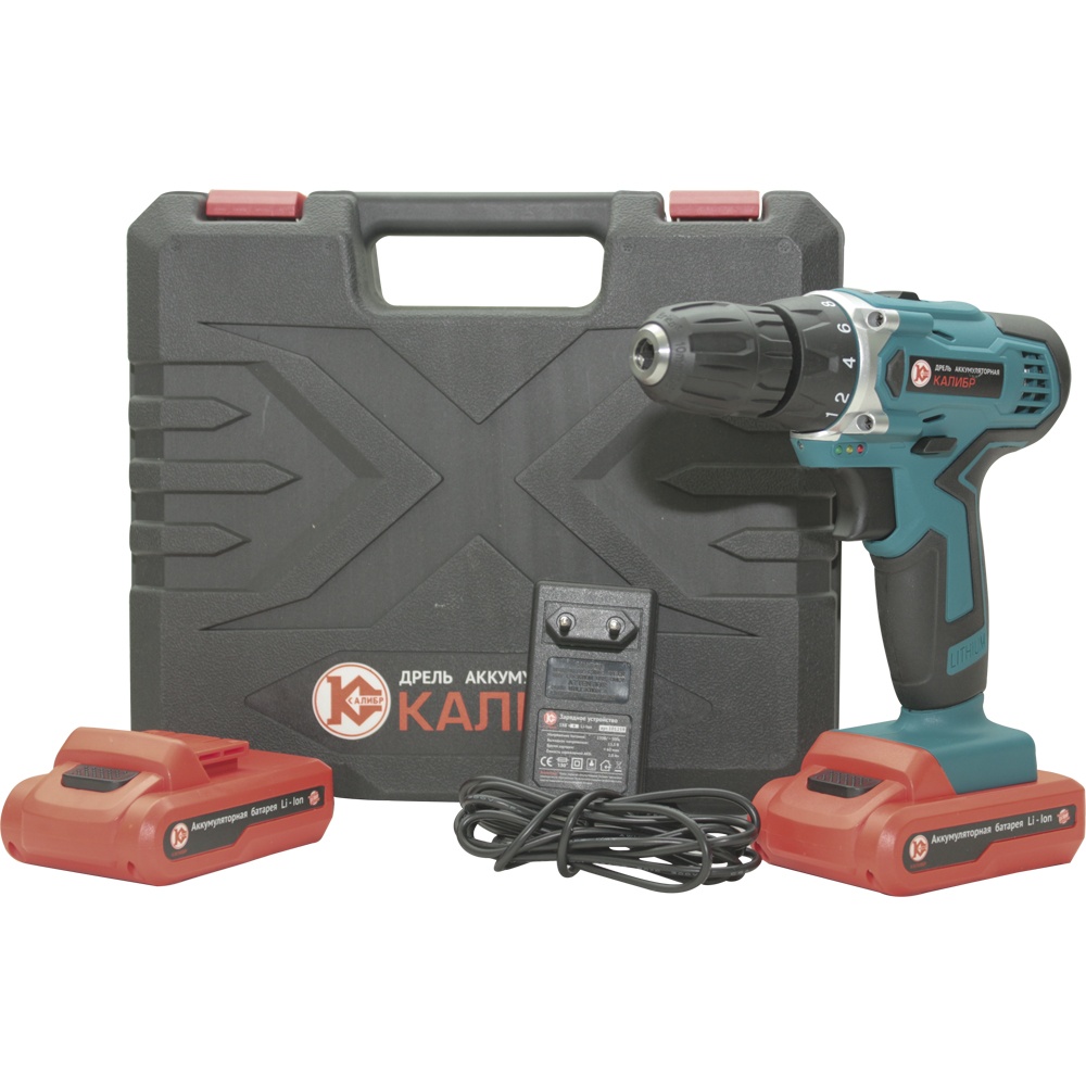 70761 Калибр Аккумуляторная дрель (Li-Ion) ДА-18/2А  - Вид №2