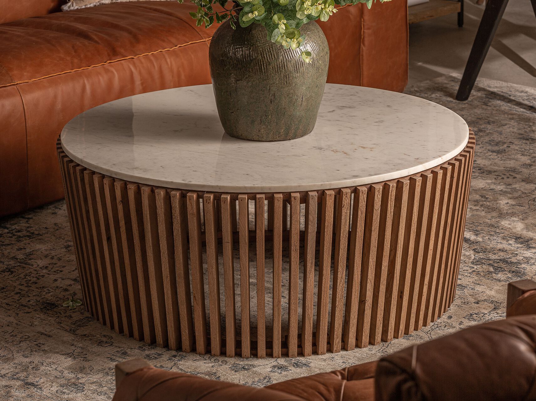 Круглый мраморный журнальный столик Vical Home GOMS ARCH-00079327 - Вид №2