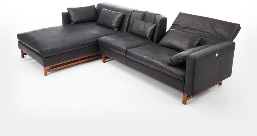 brühl 3-х местный кожаный диван с шезлонгом Embrace sun-id-1387410 - Вид №1