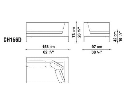 Угловой диван из ткани B&B Italia ARCH-00112684 - Вид №10