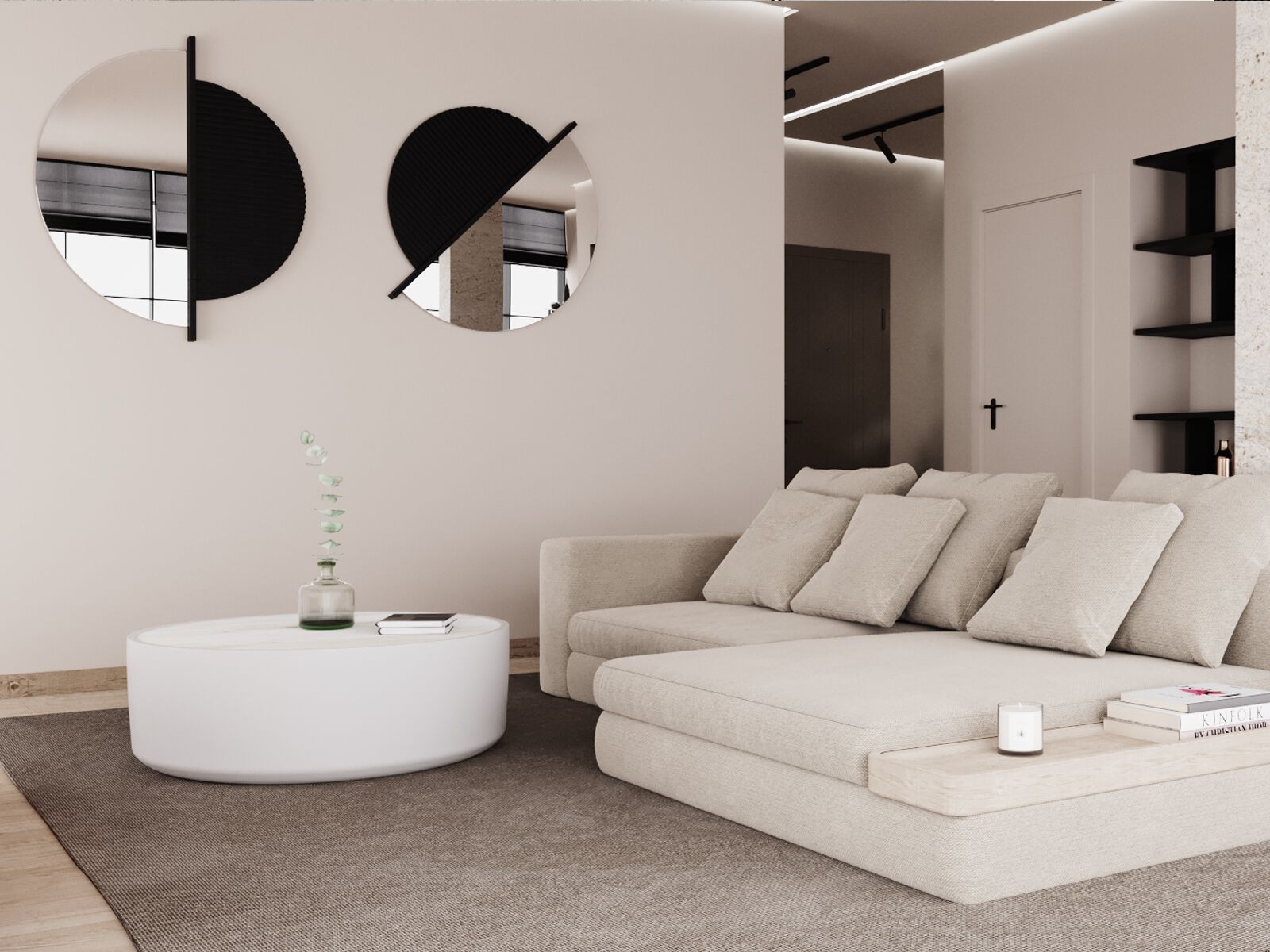 Настенное круглое зеркало ANA ROQUE INTERIORS ARCH-00129714 - Вид №2