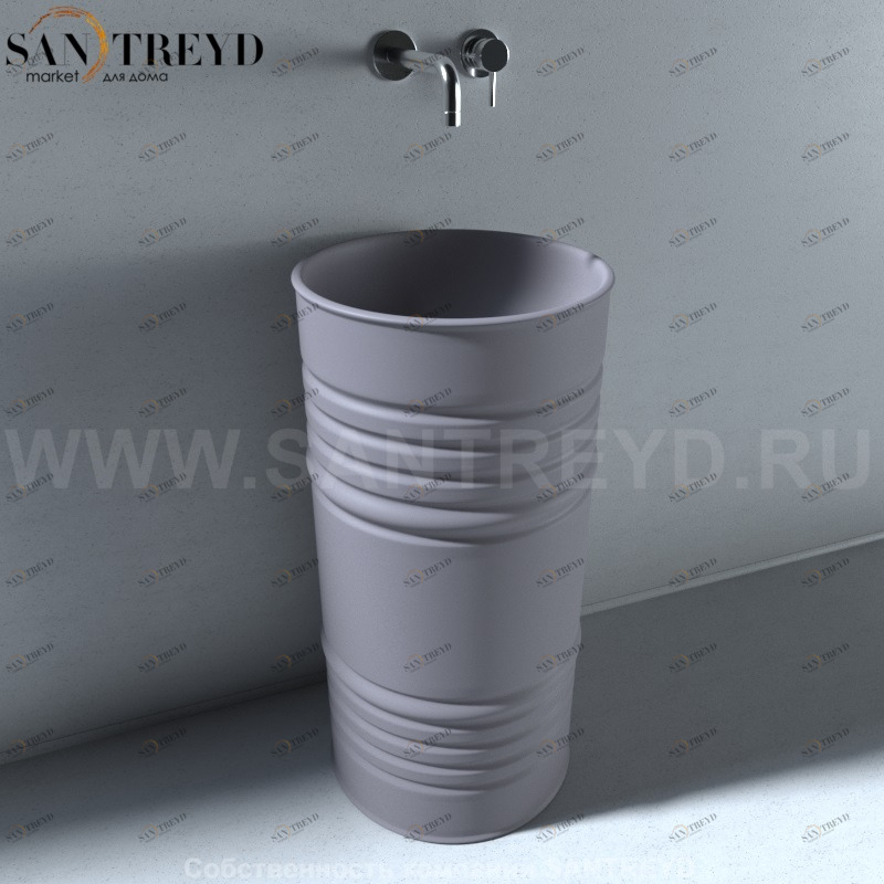 474389 Напольная раковина стоящая круглая Kerasan Artwork