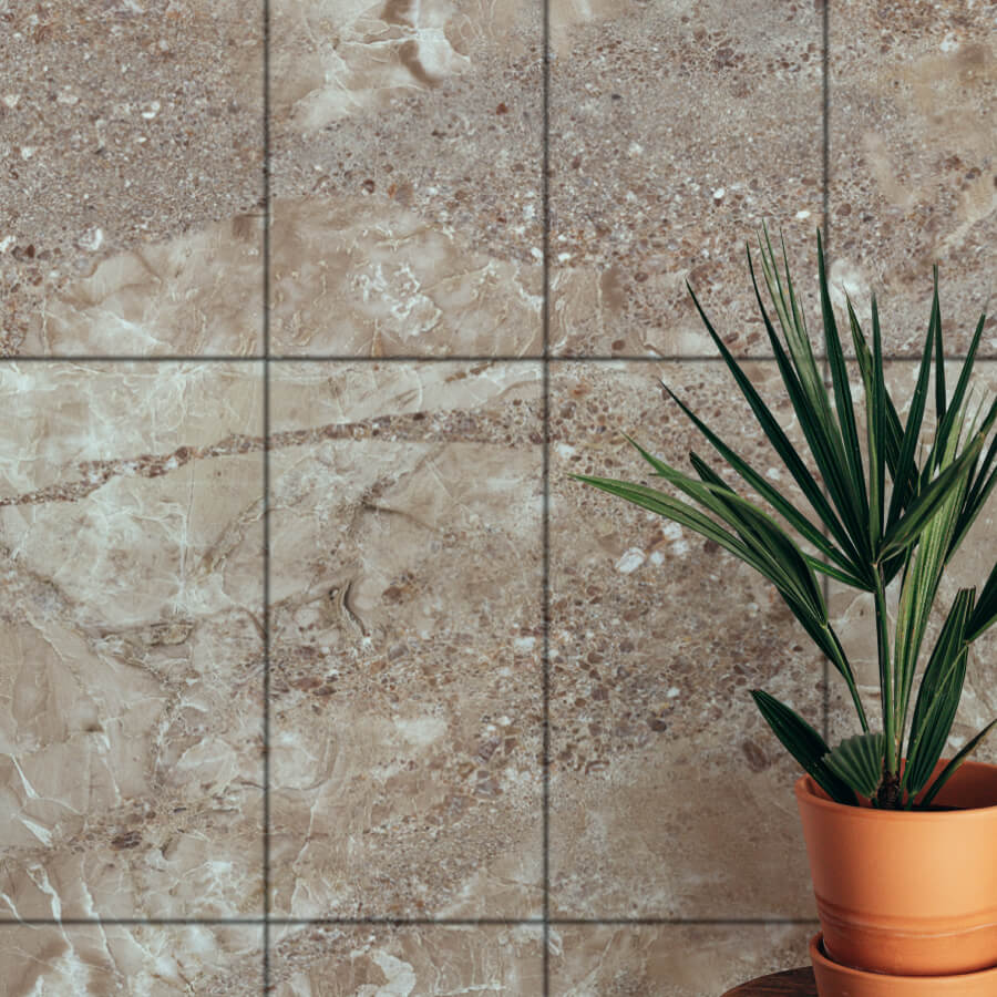 Панель SPC глянец Stella Kerama Сахара 560*280*2,5мм (8 шт в упак) АКВАТОН STSR-307 - Вид №7