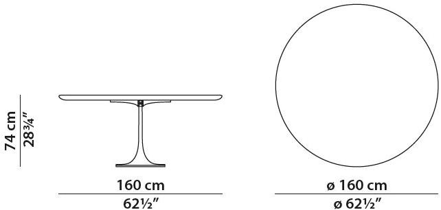 BAXTER Круглый стол из массива дерева sun-id-1511039 - Вид №2