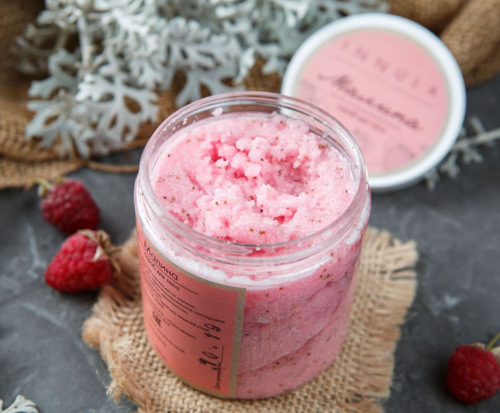 3784 Скраб для тела "Малина" Вкусляндия  - Вид №2