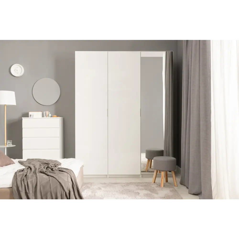 Дверь Лион 39.6x63.6x1.8 см ДСП цвет белый Santreyd STLM-2109578 - Вид №8