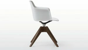 Quinti Sedute Кресло вращающееся на козелке с подлокотниками Deep plastic