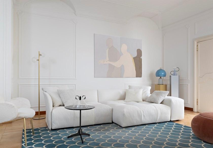 Saba Italia Секционный диван со съемным чехлом из ткани Pixel sun-id-1386988 - Вид №13